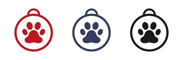 Animal Paw Icons Set Flat Design Award Symbol Icons Set — Stock Photo, Image