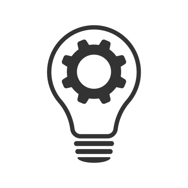 Lamp Cogwheel Een Innovatieve Lamp Versnelling Web Design — Stockfoto
