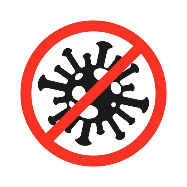 Coronavirus Stoppt Symbole Coronavirus Warnzeichen — Stockfoto