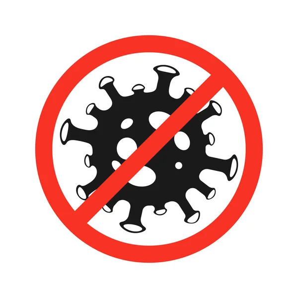 Coronavirus Stoppt Symbole Coronavirus Warnzeichen — Stockfoto
