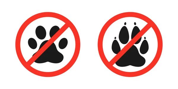 Animals Allowed Vector Illustration Icon — Stock Photo, Image