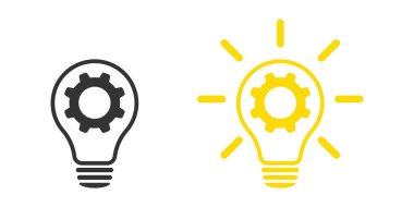 Lamba ve çark, yenilikçi bir lamba ve teçhizat. Web tasarımı.