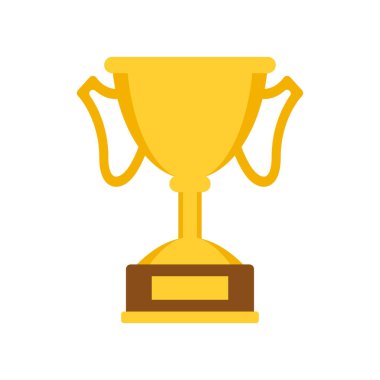 Kazanan Kupa. Web tasarımı. Altın.