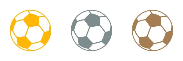 Futbol Topu Bir Takım Ikonlar Web Tasarımı — Stok fotoğraf