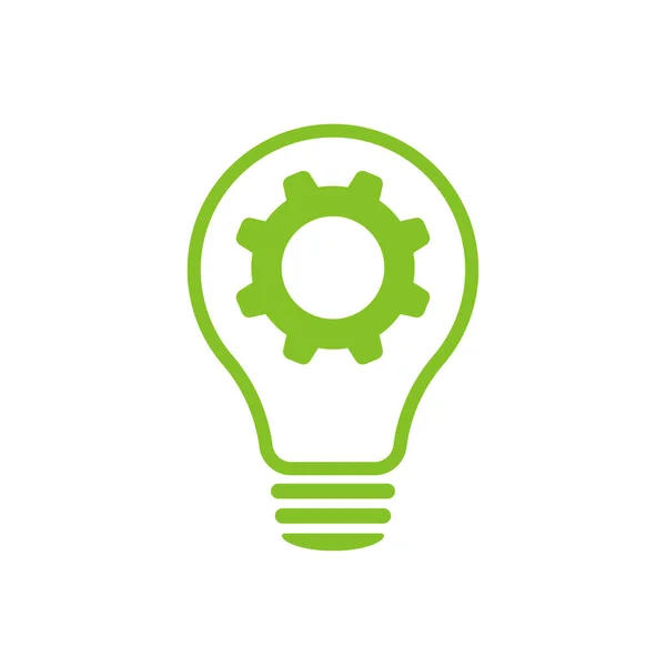 Lamp Cogwheel Een Innovatieve Lamp Versnelling Natuur Energielamp Licht Webdesign — Stockfoto