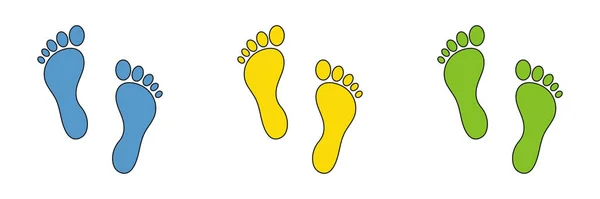 Set Von Web Symbolen Für Flache Füße — Stockfoto