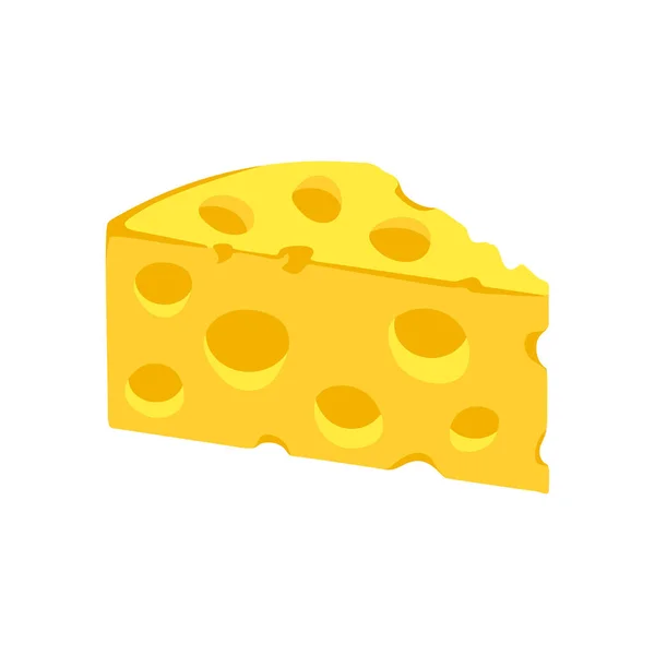 Colored Swiss Cheese Icon Food Applications Websites Vector Illustration — Stock Photo, Image