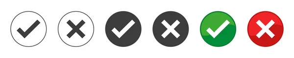 Conjunto Iconos Símbolos Positivos Negativos Ilustración Diseño Web —  Fotos de Stock