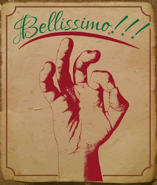 Vector sign okay ,hand drawing, offset printing.