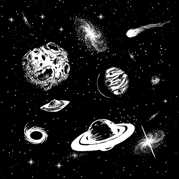 Illustrazione vettoriale dell'universo — Vettoriale Stock