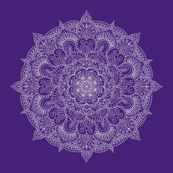 Adorno Mandala Muy Adecuado Como Fondo Patrón —  Fotos de Stock