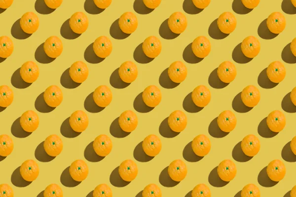 Fruit Concept Oranje Een Gekleurde Achtergrond Bovenaanzicht Patroon — Stockfoto