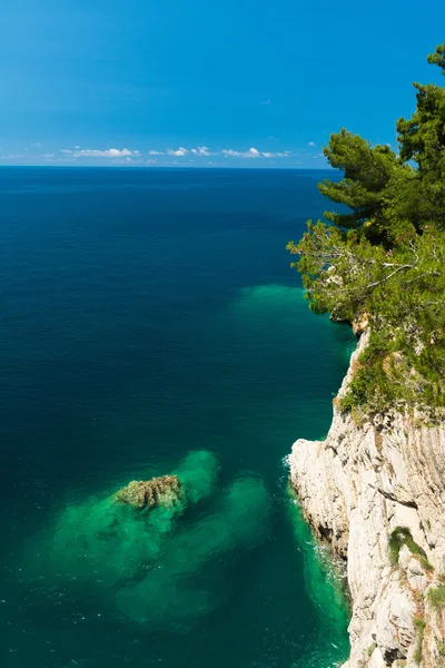 Üstten Görünüm deniz lagününün. Deniz serisi.
