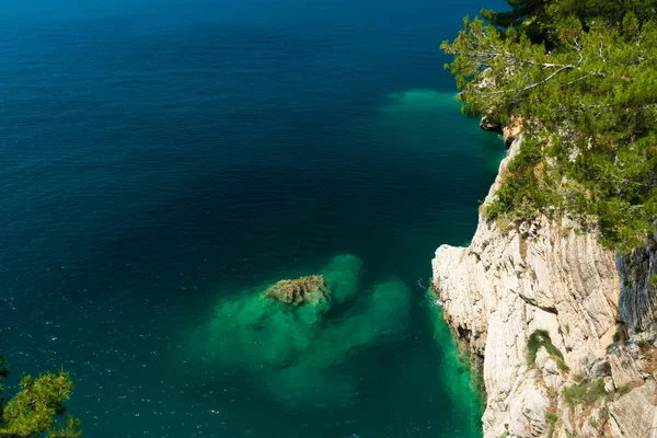 Üstten Görünüm deniz lagününün. Deniz serisi.