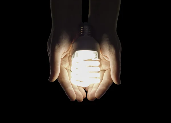 컴팩트 형광 램프 — 스톡 사진