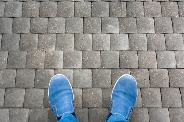 Bacaklarını adamın Ayakkabı