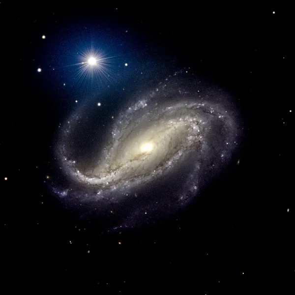 Ver Sistema Galaxy aislado Elementos de esta imagen proporcionados por NASA — Foto de Stock
