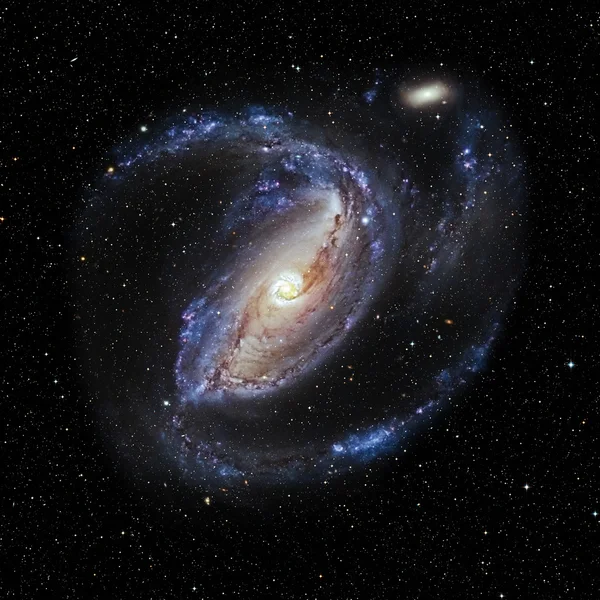 Ver Sistema Galaxy aislado Elementos de esta imagen proporcionados por NASA — Foto de Stock