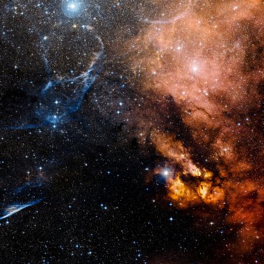 Uzayda yıldız Bulutsusu. Nasa tarafından döşenmiş bu görüntü unsurları