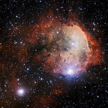 Uzayda yıldız Bulutsusu. Nasa tarafından döşenmiş bu görüntü unsurları