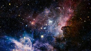 Uzayda yıldız Bulutsusu. Nasa tarafından döşenmiş bu görüntü unsurları