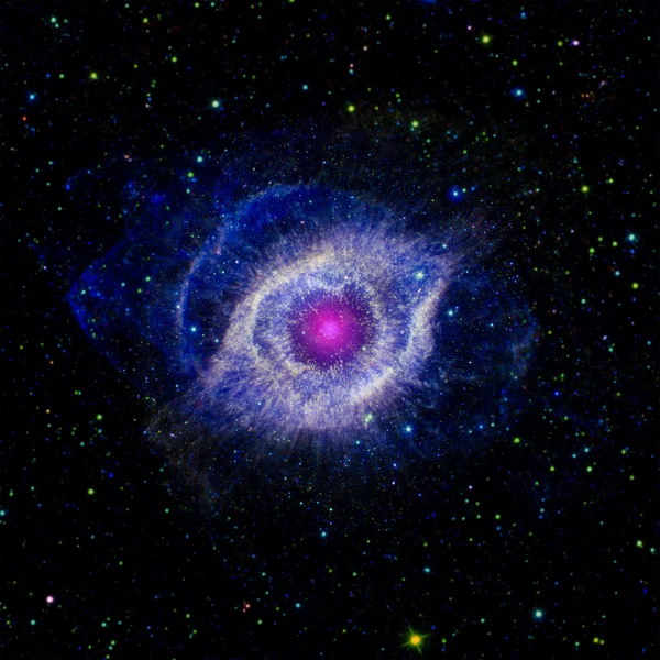 在空间中的恒星星云。这幅图像由美国国家航空航天局提供的元素 — 图库照片