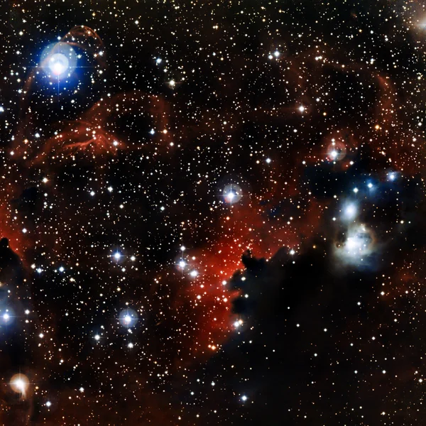 Nebulosa de estrellas en el espacio. Elementos de esta imagen proporcionados por la NASA — Foto de Stock