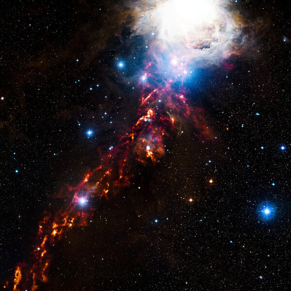 Stars nebula in space. Elements of this image furnished by NASA