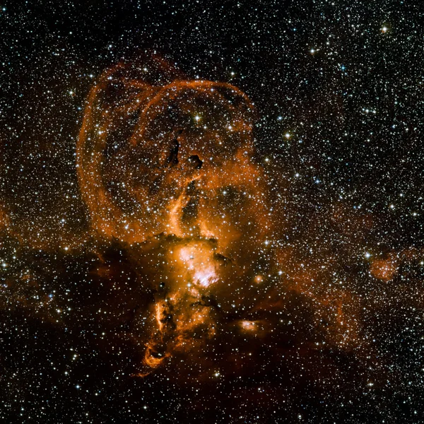 Nebulosa de estrellas en el espacio. Elementos de esta imagen proporcionados por la NASA — Foto de Stock