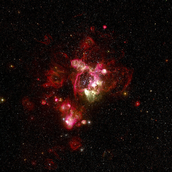 Stars nebula in space. Elements of this image furnished by NASA