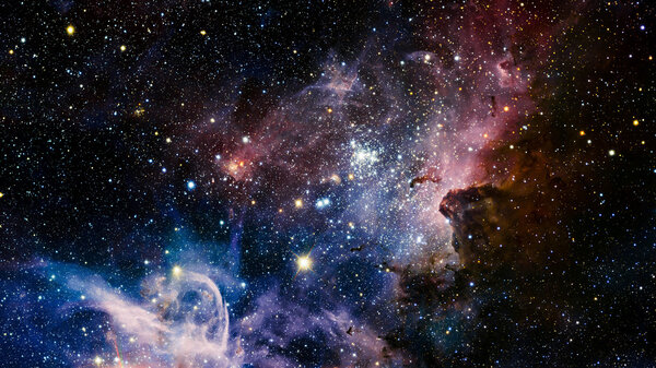 Stars nebula in space. Elements of this image furnished by NASA