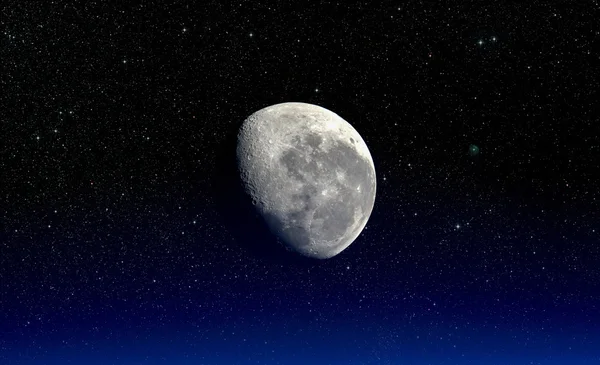 Měsíc. Prvky tohoto obrazu, které Nasa — Stock fotografie