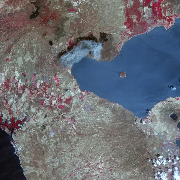 Vue de la Terre depuis l'espace. Éléments de cette image fournis par la NASA — Photo