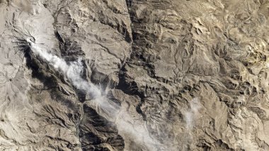 Uzaydan Dünya görünümü. Nasa tarafından döşenmiş bu görüntü unsurları