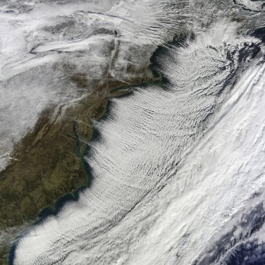 Uzaydan Dünya görünümü. Nasa tarafından döşenmiş bu görüntü unsurları