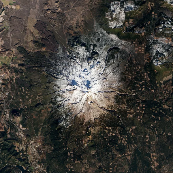 Vista da Terra do espaço. Elementos desta imagem fornecidos pela NASA — Fotografia de Stock