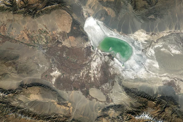 Vista da Terra do espaço. Elementos desta imagem fornecidos pela NASA — Fotografia de Stock