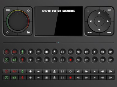 Oyuncu düğmeleri koleksiyonu