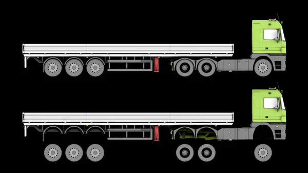 Camion isolato — Foto Stock