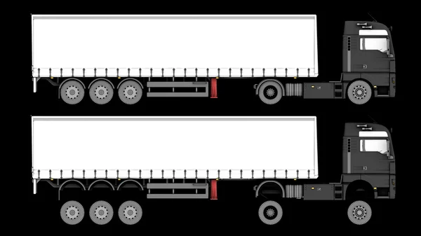 Vrachtwagen geïsoleerd — Stockfoto