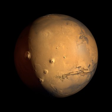 Nasa tarafından döşenmiş bu görüntü Mars unsurları