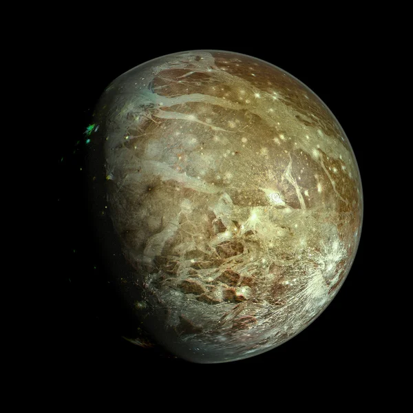 Ganymede planet isolated — Stock Photo, Image