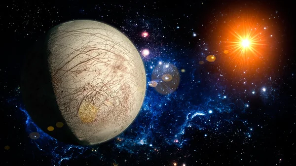 Europa Planet Solar System spațiu izolat — Fotografie, imagine de stoc