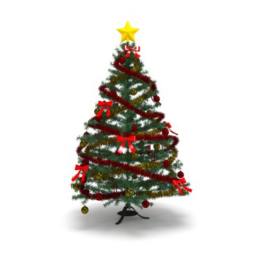 Noel ağacı izole