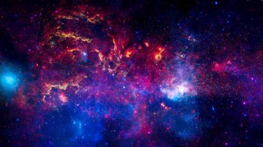 Boşluk bulutsu. Nasa tarafından döşenmiş bu görüntü unsurları