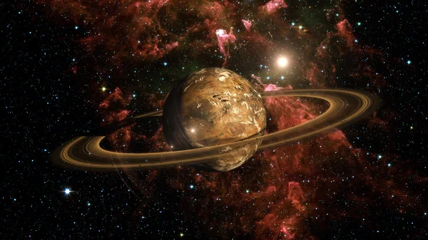 Alien Exo Planet. Elementi di questa immagine forniti dalla NASA — Foto Stock
