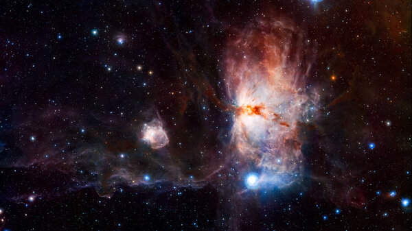 Space nebula. Elements of this image furnished by NASA