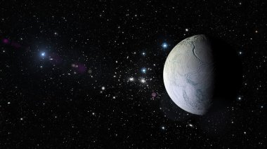 Uzayda gezegen Esceladus. Nasa tarafından döşenmiş bu görüntü unsurları