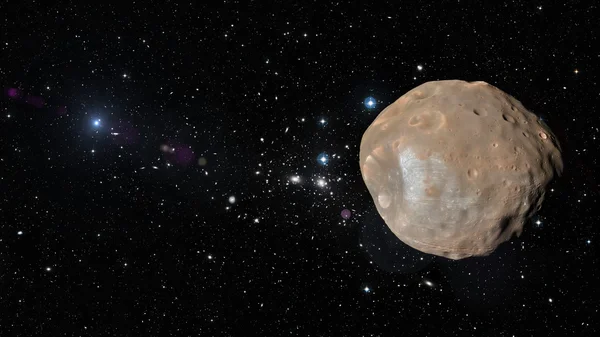 Phobos planeta w kosmosie. Elementy tego obrazu dostarczone przez Nasa — Zdjęcie stockowe