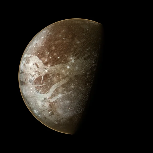 Ganímedes planeta aislado Elementos de esta imagen proporcionados por Nasa — Foto de Stock